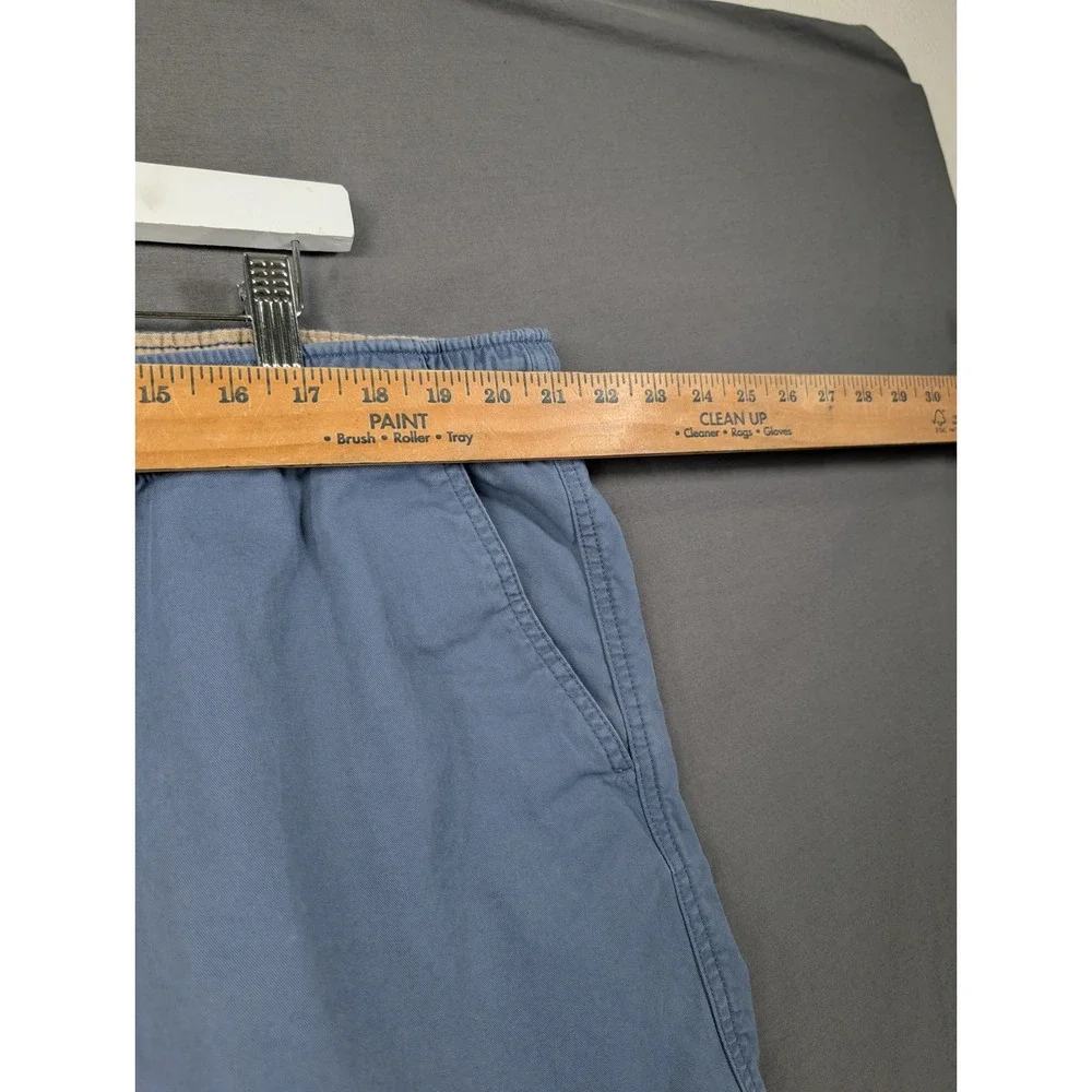 LL Bean Mens‎ Classic Fit Elastic Waist Pull On Shorts Blue XXL